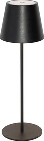 Tafellamp zwart incl. LED dimbaar en oplaadbaar IP54 - Murdock