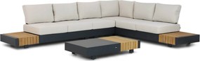 Hoek loungeset 6 personen Aluminium Grijs  Santika Furniture Santika