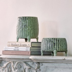 Bloempot van keramiek, H18 cm, Zira