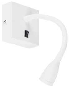 Moderne flexibele wandlamp wit LED - Flex Modern Binnenverlichting Lamp
