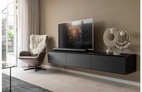 Goossens Excellent Tv Meubel Vic, 3 kleppen met kabeldoorvoer in bovenblad
