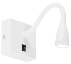 Moderne flexibele wandlamp wit LED - Flex Modern Binnenverlichting Lamp