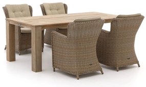 Diningset Intenso | 4 personen | Tuinset wicker (vlechtwerk) | 5-delig | Kees Smit Tuinmeubelen