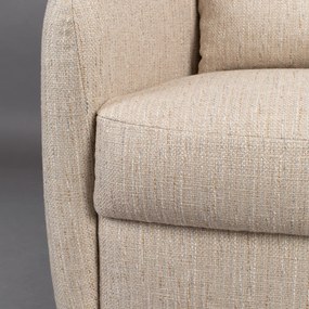 Dutchbone Soho Sand Retro Fauteuil Zandkleur