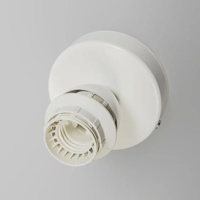 Moderne plafondlamp wit met zwarte kap 45 cm - Combi