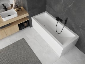 Mexen Cubik rechthoekig bad 120 x 70 cm met ombouw, wit - 55031207000X