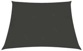 vidaXL Zonnezeil 160 g/m² 3/4x3 m HDPE antracietkleurig