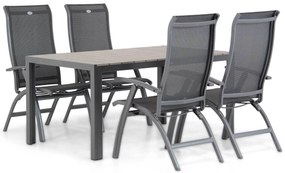 Tuinset 4 personen 155 cm Aluminium/Textileen /Aluminium/textileen Grijs Hartman Summerland/Young