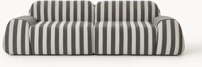 Gestreepte modulaire bank Wolke (3-zits)