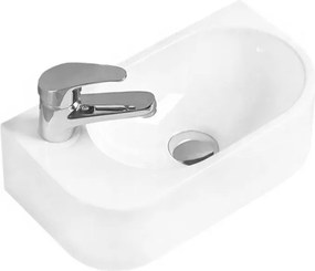 Mexen Viera opzetwastafel rechts 40 x 21 cm, wit - 21274000R