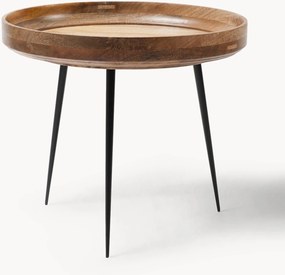 Ronde bijzettafel Bowl van mangohout
