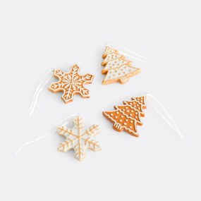 Set van 4 kerstdecoraties om op te hangen, Caspar