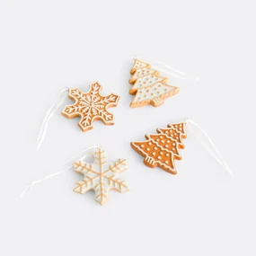 Set van 4 kerstdecoraties om op te hangen, Caspar