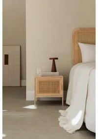 Vierkante Nachtkast 40x40 Cm Van Rotan En Hout Reyna Bruin – Natuurlijk Hout - Sklum