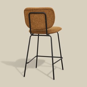 Moderne Barkruk Okergeel Boucle