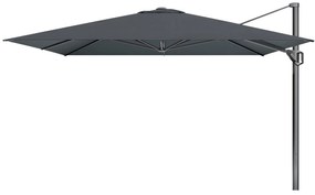 Platinum Challenger Telescope Zweefparasol premium - 3,5x3,5 - Faded Black met voet en hoes