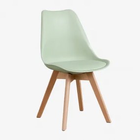 Eetkamerstoel In Polypropyleen En Beukenhout Nordic Celadon - Sklum