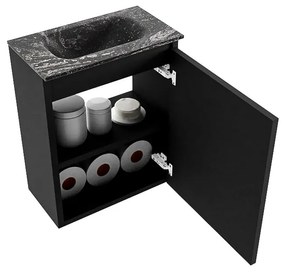 Mondiaz Ture DLux toiletmeubel 40cm urban met wastafel lava midden zonder kraangat