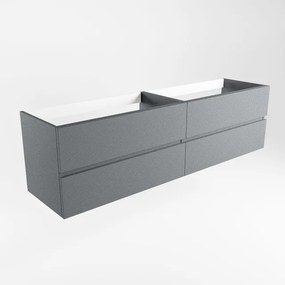 Mondiaz VICA wastafelonderkast - 180x45x50cm - 4 lades - uitsparing rechts - softclose - Plata M73170Plata