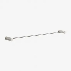 Devon Rvs Wandgemonteerde Handdoekhouder Met Stang (↔︎60 Cm) Grijs – Chroom - Sklum