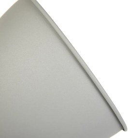 Industriële vloerlamp op houten tripod met grijze kap - Laos