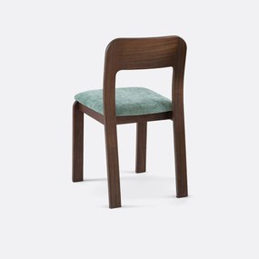 Met massief iepenhout gestoffeerde stoel Talet