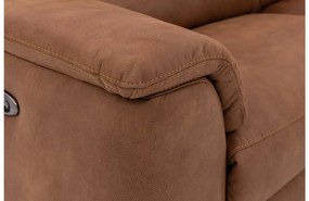Goossens Excellent Bank Alma cognac, micro leer, 2,5-zits, urban industrieel