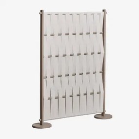 Aluminium En Touwscherm Tunas Beige – Crème & 105 X 150 Cm - Sklum