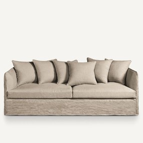 Bankhoes in gekreukt linnen Néo Chiquito