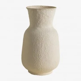 Decoratieve Vaas Van Papier-maché Sousel Wit - Sklum