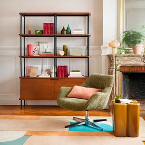 Boekenkast van walnootfineer, KERRIE