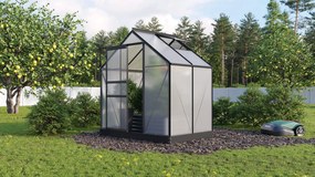 Vitavia Planet serre - 2,5m² - met 6 mm polycarbonaat - Zwart