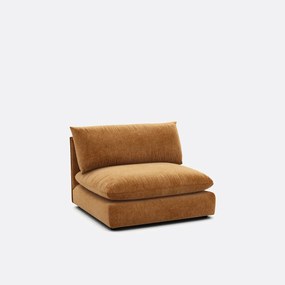 Fauteuil voor modulaire zitbank, in gemêleerd polyester, Malo
