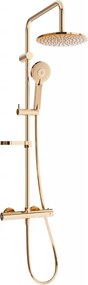 Mexen KX40 opbouw doucheset met regendouche en thermostatische kraan, roségoud - 771504091-60