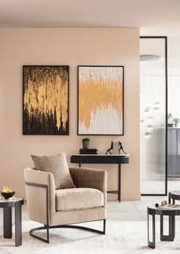 Kare Design Abstract White Schilderij Goud Wit