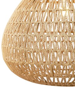 Scandinavische hanglamp bruin 45cm - Lina NaturalScandinavisch Draadlamp Scandinavisch rond Binnenverlichting Lamp