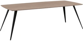 Goossens Excellent Eettafel Floyd, Semi rechthoekig 220 x 100 cm