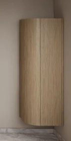 Gliss Design Alluro kolomkast 160cm met ronding rechts mist