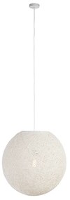 Landelijke hanglamp wit bol 60cm - Corda