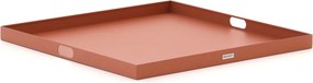 Dienblad voor buiten en binnen | Manifesto | Aluminium | Oranje | 78x78cm | Kees Smit Tuinmeubelen