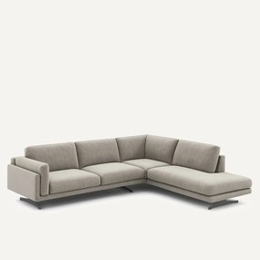 Chenille fluwelen hoekbank met longchair, César