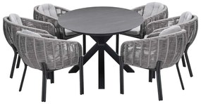Garden Impressions Padula tuinset 7-delig - Scot tuintafel Napoli grey 230x115 cm