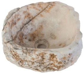 Sanigoods River waskom natuursteen 35cm sunset onyx