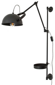 By-Boo Horus Zwarte Wandlamp Met Plankje