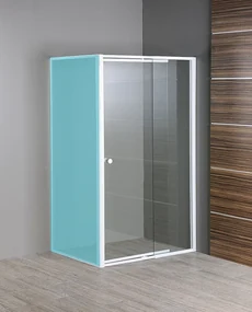 Aqualine Amica douchedeur 104 - 122cm stelbaar wit