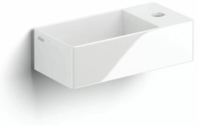 Clou New Flush 3 keramische fontein 35cm met kraangat rechts wit glans