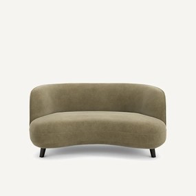 XS zitbank in linnen fluweel, Rosebury, ontwerp door Emmanuelle Gallina