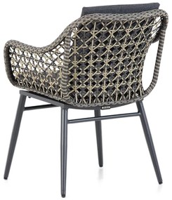 Tuinset 6 personen 260 cm Wicker Taupe Lifestyle Garden Furniture Dolphin/San