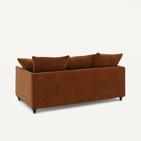 Compacte slaapbank, chenille fluweel, Lazare