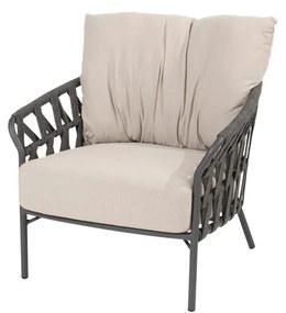 Taste by 4 Seasons Albareto loungestoel SALE Loungestoel beige weerbestendig